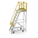 Star P8 8-Step aluminium work platform with safety kickboards and checker-plate deck