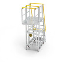 Star ADJ P7 7-Step Aluminium Platform with 2100mm Height and 400kg Capacity