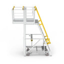 Star ADJ P8 8-Step Aluminium Work Platform 2400mm Height 400kg Load
