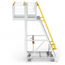 Star ADJ P10 10-step aluminium work platform with 3000mm height and 400kg load rating