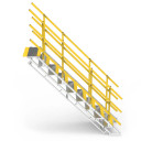Star Aluminium SLS650x9 landing platform, 1290mm height, 86kg aluminium work access deck