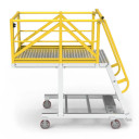 Star CLP5 5-step aluminium cantilever platform with 1500mm height for industrial access