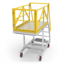 Star CLP5 5-step aluminium cantilever platform 1500mm height industrial maintenance access