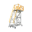 Star CLP11 11 Steps aluminum cantilever platform, 3300mm height for maintenance access