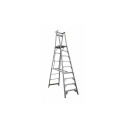 Aluminium 2.7m Pro Series platform ladder with multiple steps.