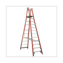 Fibreglass Indalex Pro Series platform ladder, 3.6m tall, 150kg limit.