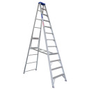 Aluminium 3.7m single-sided step ladder with 12 durable steps.