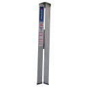Aluminium double-sided step ladder, 1.2m tall, 180kg capacity.