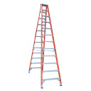 Indalex 3.7m fibreglass double-sided step ladder with 12 steps.