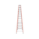 Tall double-sided fibreglass step ladder featuring 14 steps.