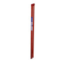 Single-sided fibreglass ladder featuring a red frame.