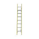 Fibreglass extension ladder with a height range of 2.8M to 4.3M.