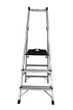 Staruiju 3-step aluminum platform stepladder YQZDT-800 with safety guard