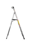Staruiju 6-step aluminum platform stepladder YQZDT-1700 with wide base