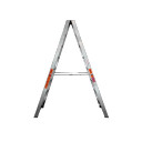 Heavy-duty aluminium twin step ladder with a 2 x 7 step design.