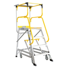Bailey FS13592 four-step access platform ladder with safety features.
