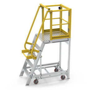 Star P4 4-Step Aluminium Work Platform with Safety Kickboards