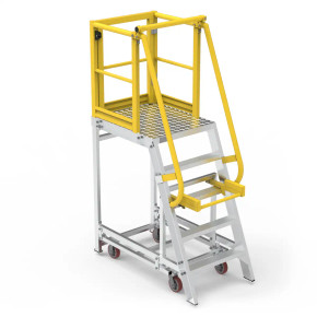 Star P4 4-Step Aluminium Work Platform with Safety Kickboards