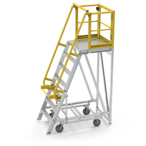 Star P6 6 Steps aluminium work platform with 750mm x 900mm deck area
