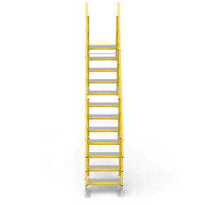 Star Aluminium SLS650x12 aluminium landing platform with 12 steps, 1800mm height