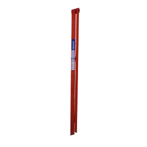 Single-sided fibreglass ladder featuring a red frame.