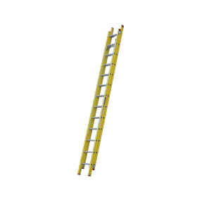 Indalex fibreglass extension ladder, extending from 4.3M to 7.3M.