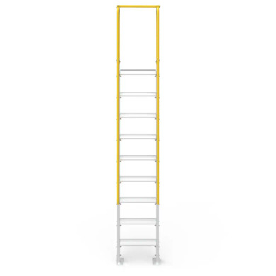 Star Mezzanine Ladder 2.7m with safety chain and welded construction