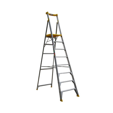 Bailey Pro Punchlock 8-step platform ladder featuring a large work deck.