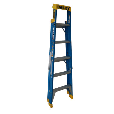 Bailey Pro fibreglass ladder with six steps, single sided.