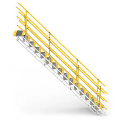Star Aluminium SLS650x15 temporary access platform with 15 steps and adjustable 2500-3400mm height
