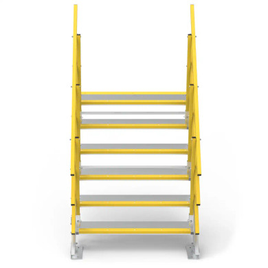 Star Aluminium SLS1200x6 aluminium stepping platform, 600mm height, 6 steps