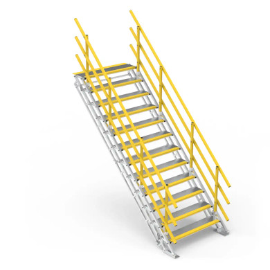 Star Aluminium SLS1200x12 aluminium stairs with adjustable platform, 12 steps, 1800mm height