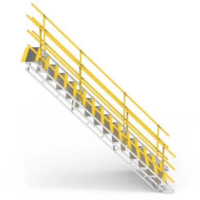 Star Aluminium SLS1200x15 self-levelled stepping platform, 15 steps, 2600mm height