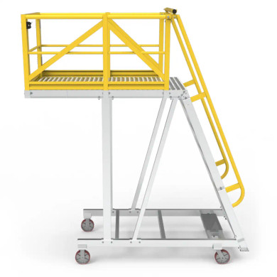 Star CLP8 8 Steps aluminium cantilever platform with 2400mm height for industrial access