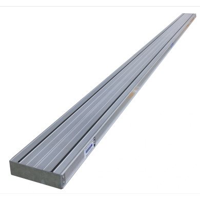 4m aluminium plank rated for 225kg with a non-slip underside.