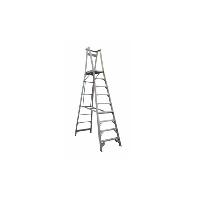 Aluminium 2.7m Pro Series platform ladder with multiple steps.