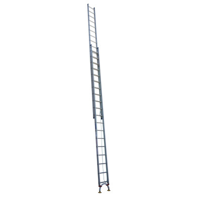 Aluminium extension ladder with Level-Arc design, supports 130kg.