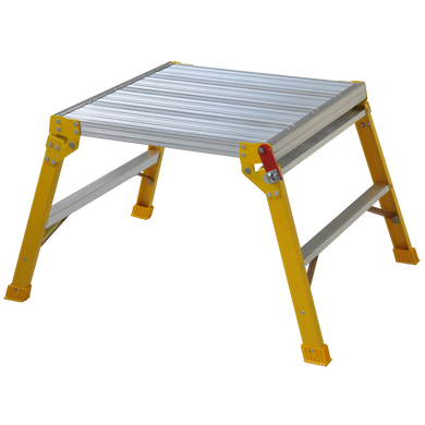 Indalex 0.6m x 0.6m fibreglass tradesman work platform.