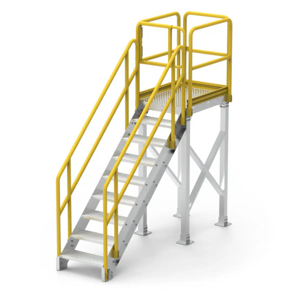 Star Aluminium Modular Access Platform 2-step for safe workplace access around machinery and conveyors