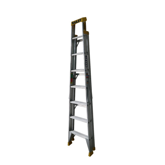 BAILEY Pro Aluminium single-sided ladder featuring eight steps.