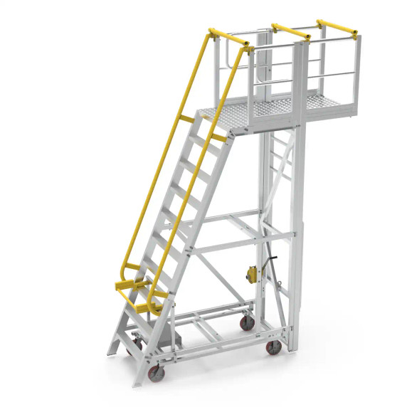 Star Aluminium ADJ P10 10-step industrial platform with 400kg load rating, 3000mm height