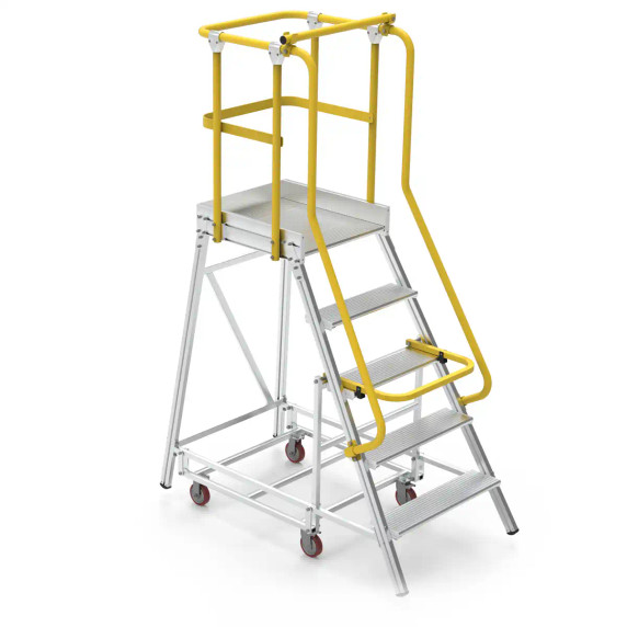 Lightweight aluminium order picker platform, 1500mm high.
