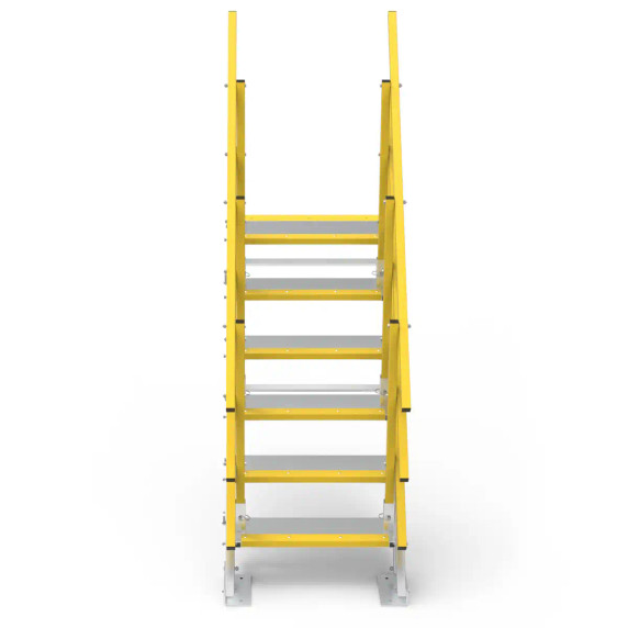 Star Aluminium SLS650x6 landing platform with 6 steps, 600mm height, aluminium alloy construction