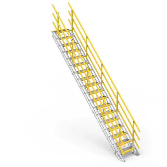Star Aluminium SLS650x18 aluminium stairs 18 steps, 450kg load rating, Australian Standard compliant