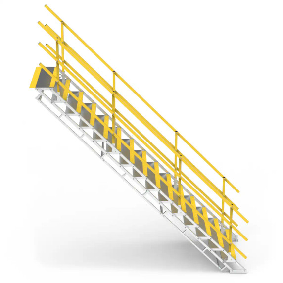 Star Aluminium SLS1200x15 self-levelled stepping platform, 15 steps, 2600mm height