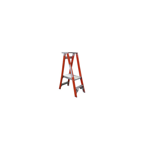 Indalex 0.6M industrial aluminium platform ladder with a robust design.