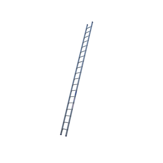 Indalex 6.1m industrial aluminium single ladder positioned upright.