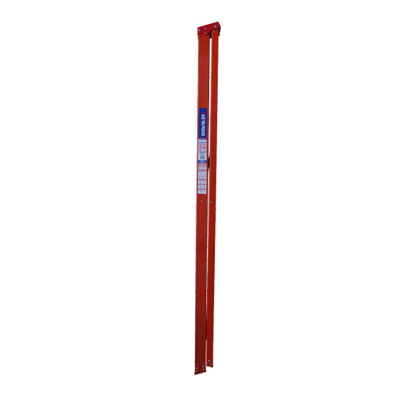 Single-sided fibreglass ladder featuring a red frame.
