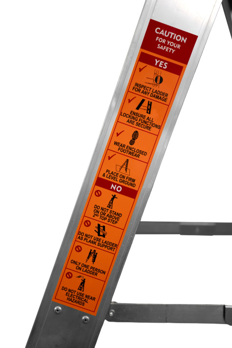 Staruiju Heavy Duty Twin Step Ladder 180kg 3steps YQSCT-840 industrial aluminum