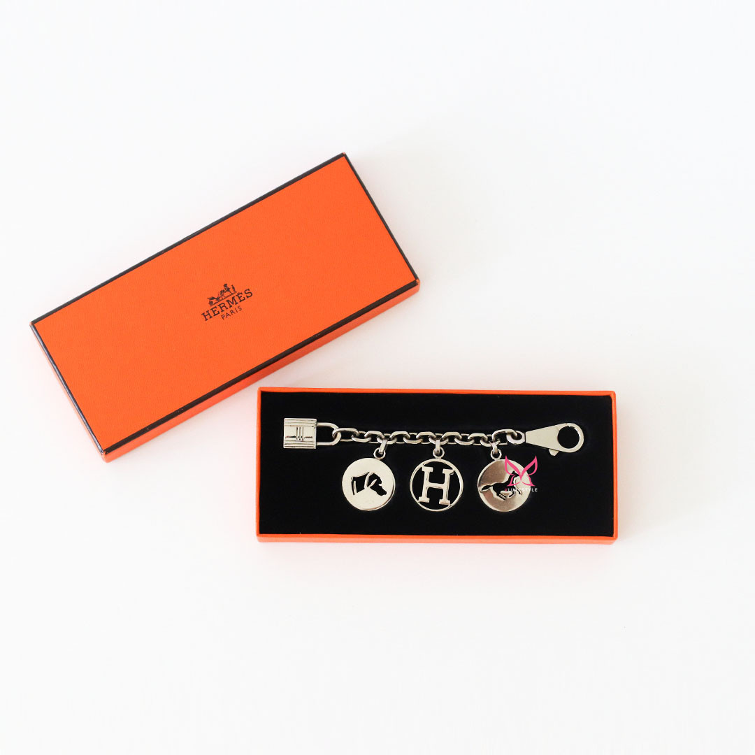 Hermes Breloque Bag Charm Palladium
